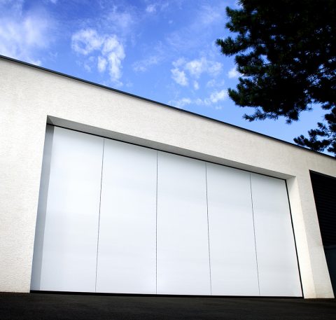 porte latérale blanche aluminium SOPROFEN